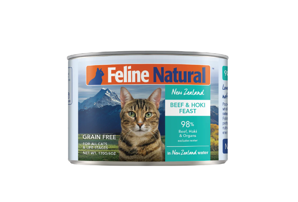 Feline Natural™ Beef & Hoki Feast Canned Food, 6 oz