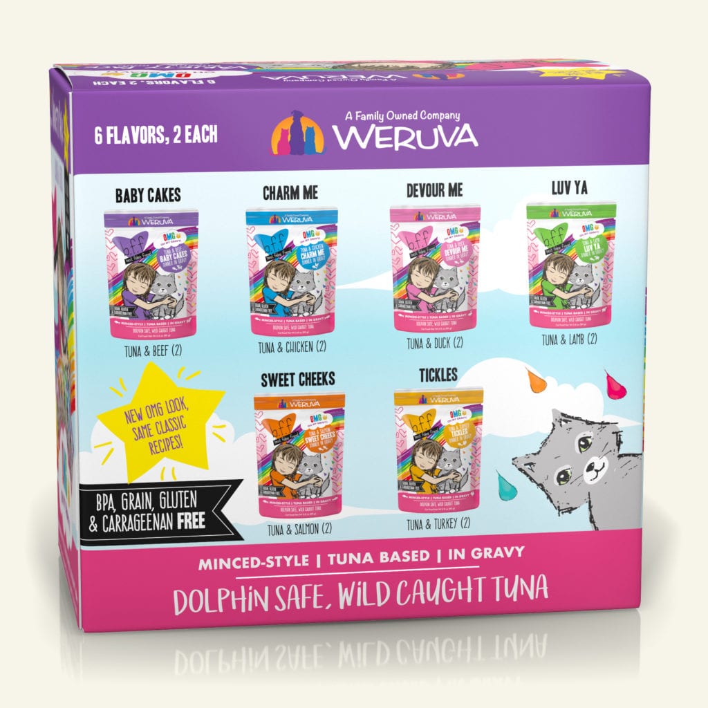 Weruva BFF Rainbow Á Gogo Pouches Variety Pack, 3oz (12ct)