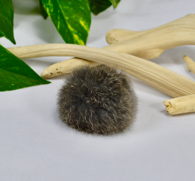 Rabbit Fur Catnip Pom Pom