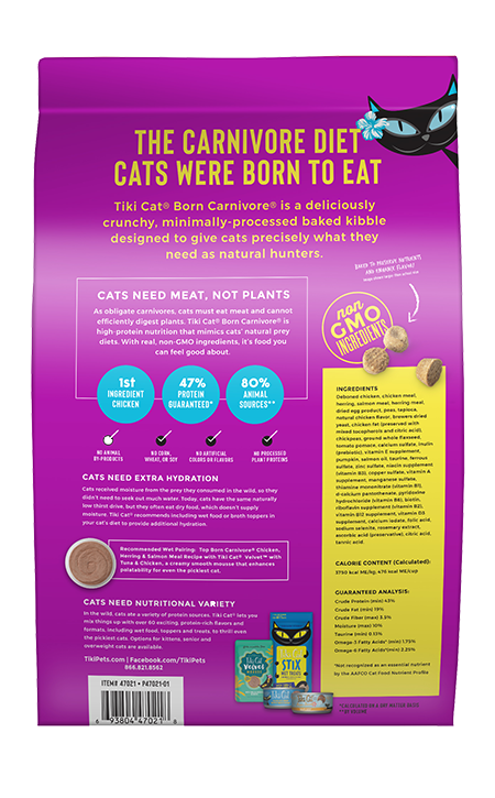 Tiki Cat® Born Carnivore™ Chicken, Herring & Salmon