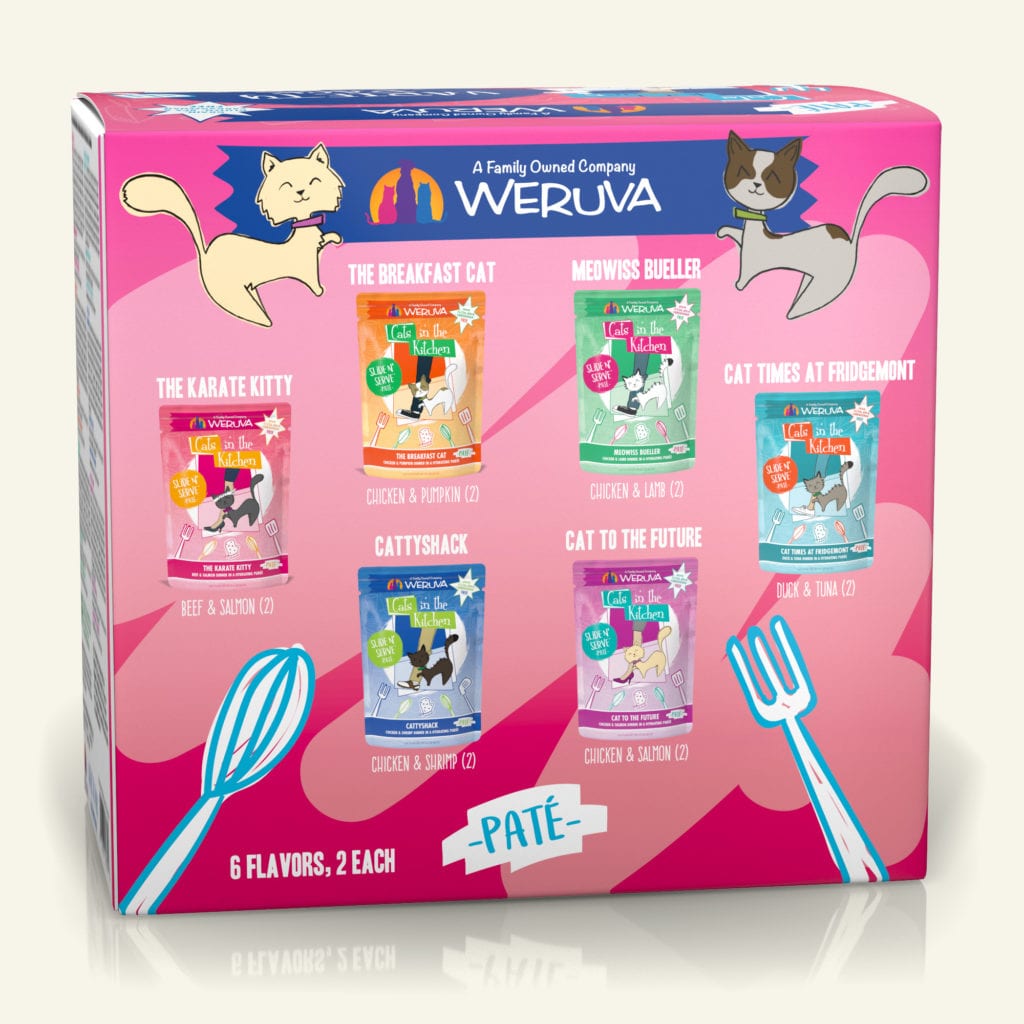 Weruva The Brat Pack - Slide N' Serve Paté Variety Pack, 3oz (12 pouches)