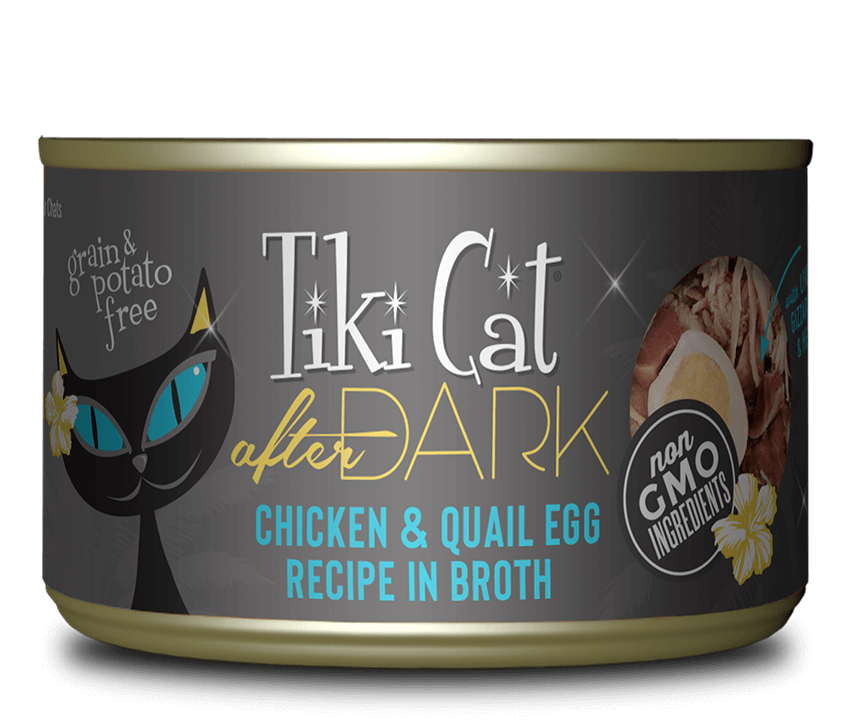 Tiki Cat® After Dark™ Chicken & Quail Egg Recipe in Broth