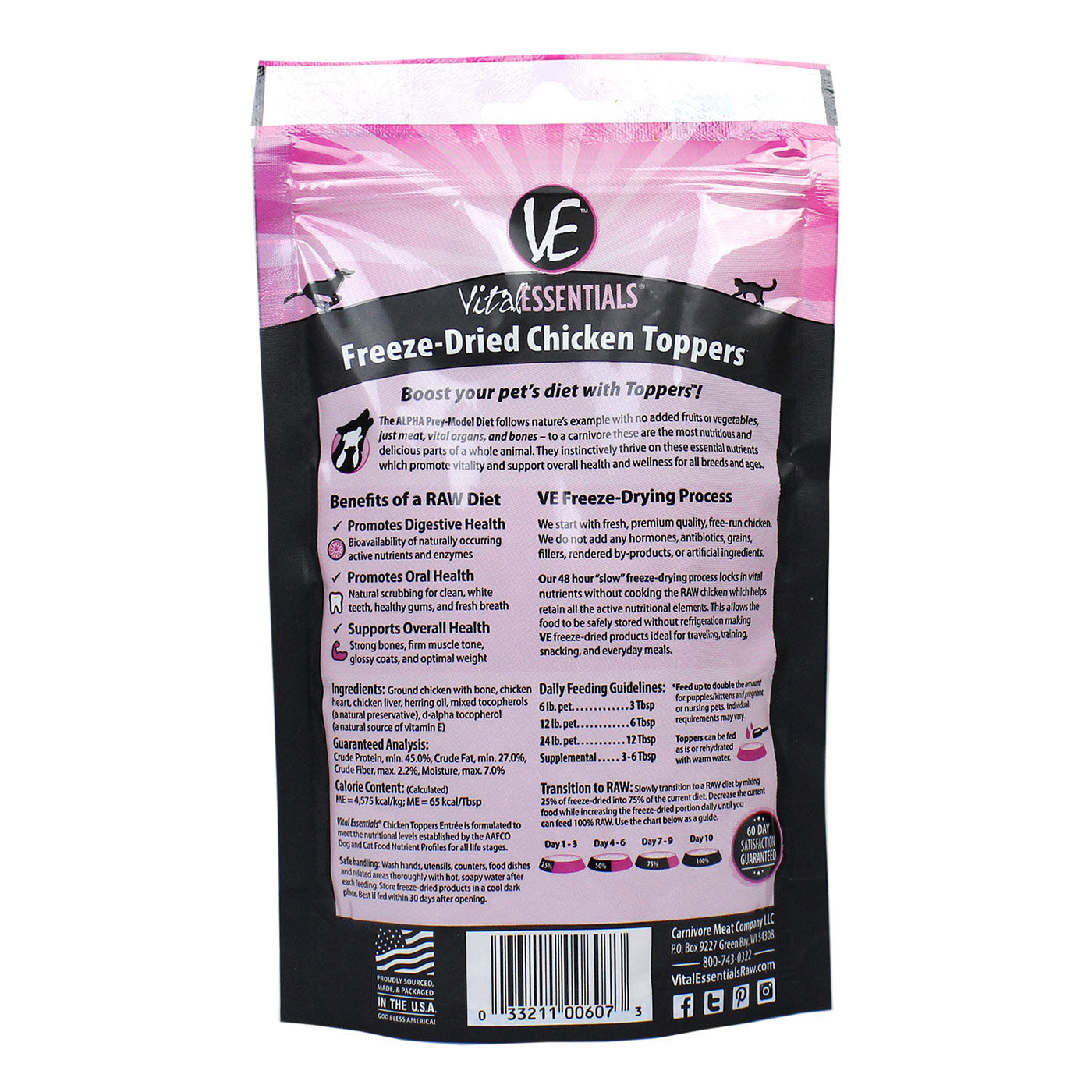VITAL ESSENTIALS® Chicken Freeze-Dried Topper
