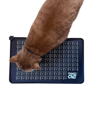 "The Nice & Tidy" Cat Food & Water Feeding Mat