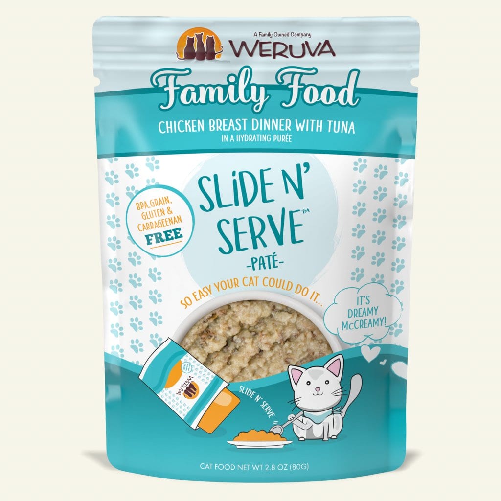 Weruva Family Food Chicken Breast Dinner with Tuna - Slide N' Serve Paté (2 sizes)