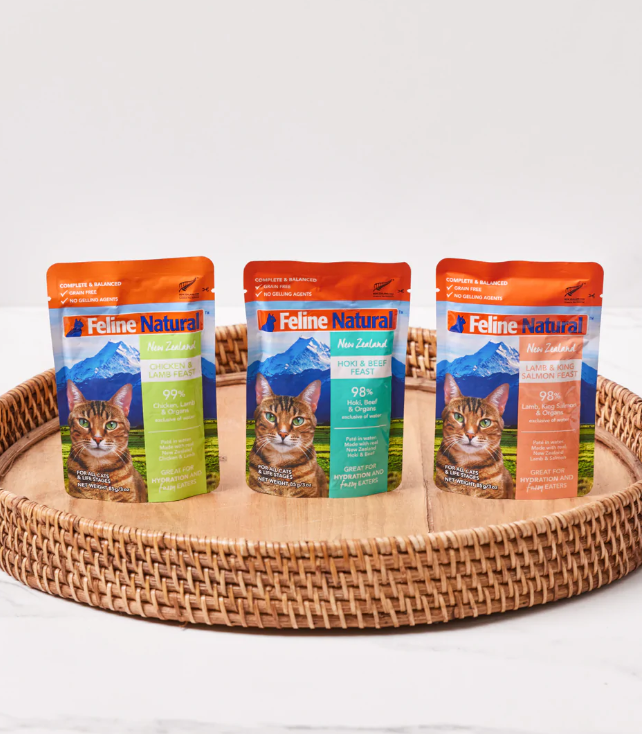 Feline Natural™ Variety Box of Feline Natural Pouches, 3oz (12 pack)