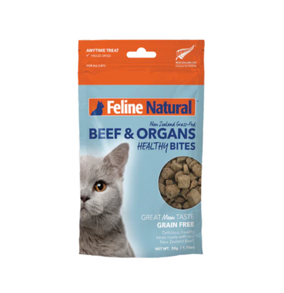 Feline Natural™ Beef & Organs Healthy Bites, 50g
