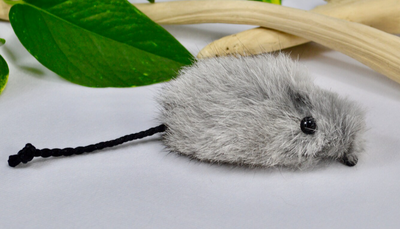 Rabbit Fur Catnip Mouse Rod Attachment