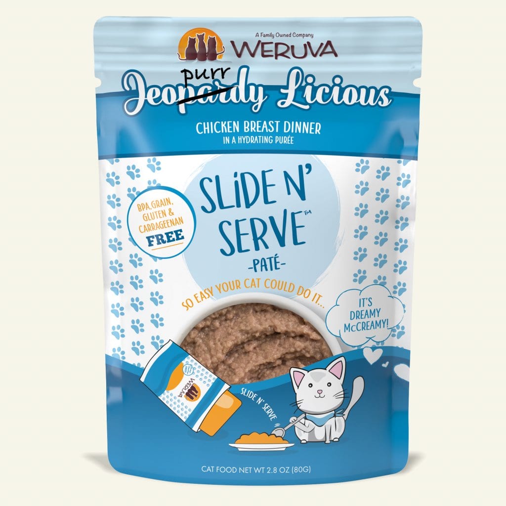 Weruva Jeopurrdy Licious Chicken Breast Dinner - Slide N' Serve Paté (2 sizes)