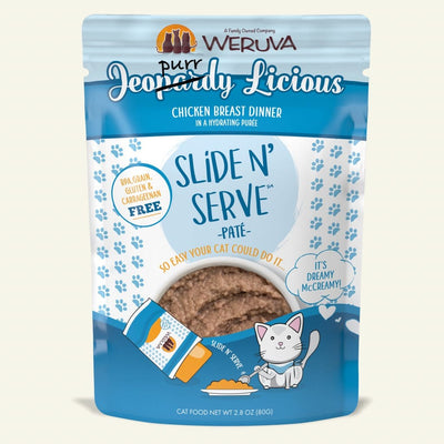 Weruva Jeopurrdy Licious Chicken Breast Dinner - Slide N' Serve Paté (2 sizes)