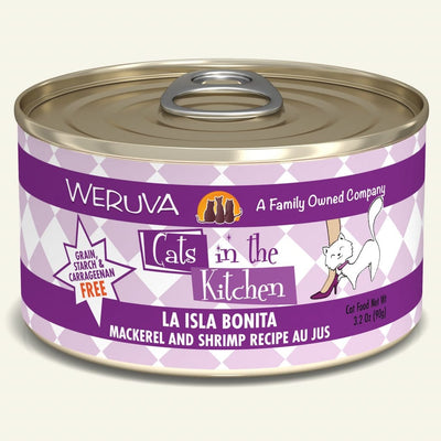 Weruva La Isla Bonita Mackerel and Shrimp Recipe Au Jus (2 sizes)