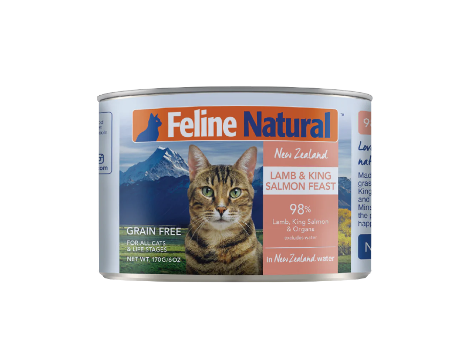 Feline Natural™ Lamb & King Salmon Feast Canned Food, 6oz