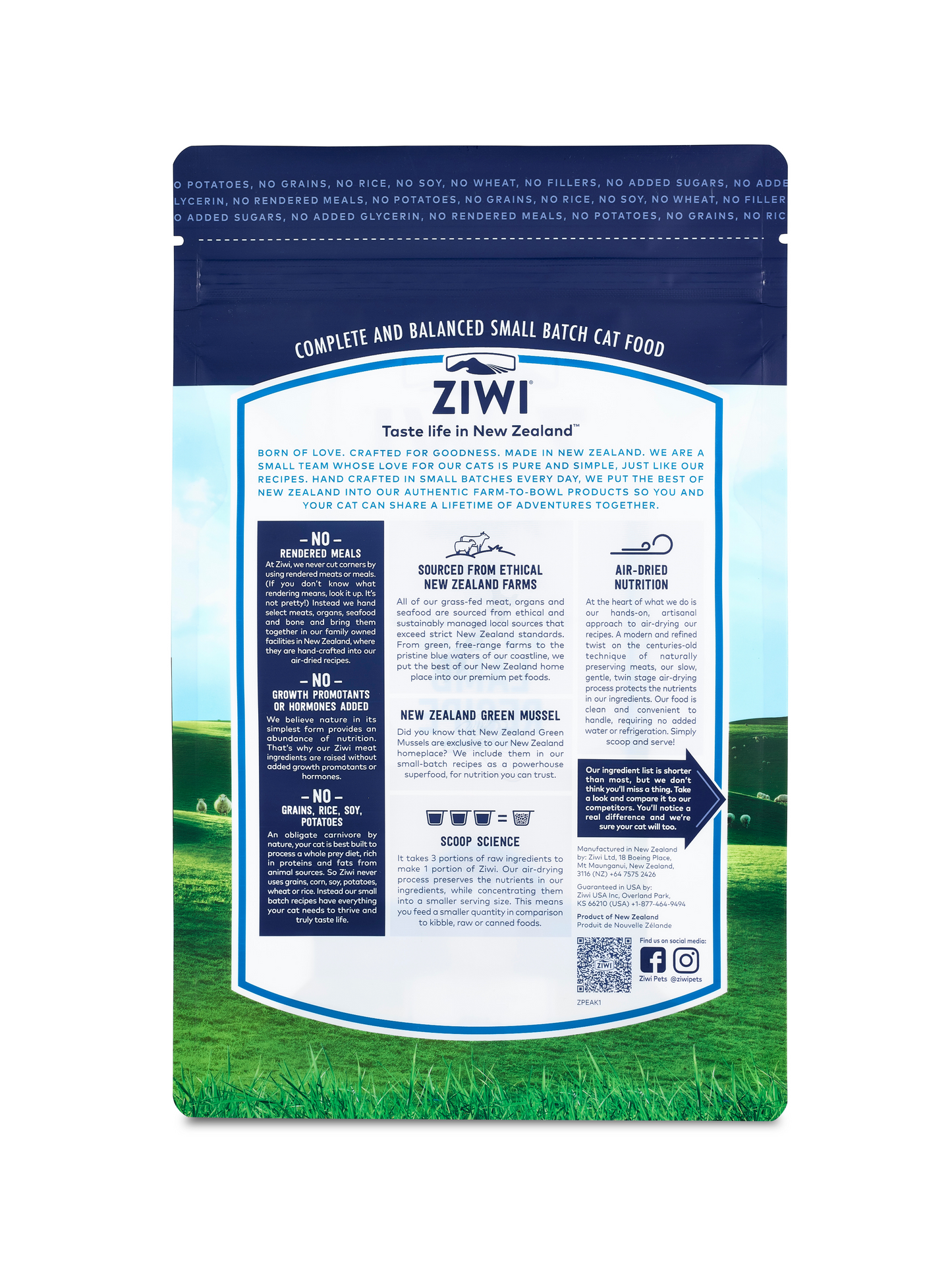 ZIWI® Peak Air Dried Mackerel & Lamb Recipe