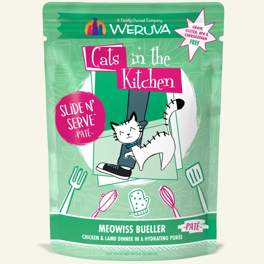 Weruva Meowiss Bueller Chicken & Lamb Dinner - Slide N' Serve Paté, 3oz