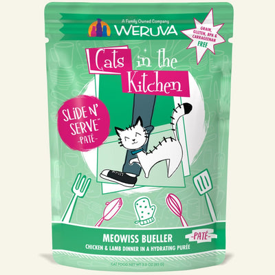 Weruva Meowiss Bueller Chicken & Lamb Dinner - Slide N' Serve Paté, 3oz