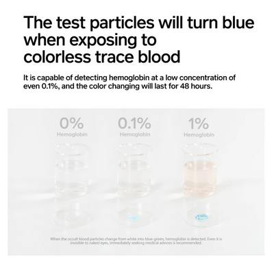 Tofu Pellets Clumping Litter with blood test particles