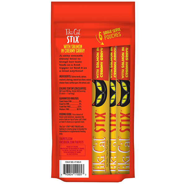 Tiki Cat® Stix™ Salmon, 3oz