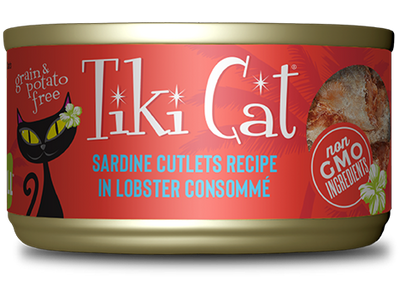 Tiki Cat® Grill™ Sardine Cutlets in Lobster Consomme