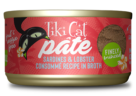 Tiki Cat® Grill™ Sardines & Lobster Consomme Pate, 2.8oz