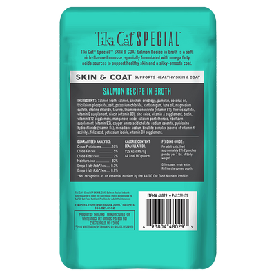 Tiki Cat® Special™ SKIN & COAT Salmon Recipe in Broth, 2.4oz