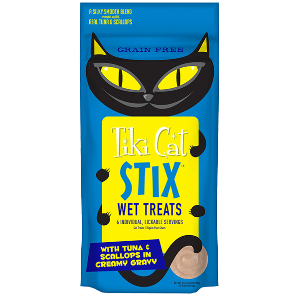 Tiki Cat® Stix™ Tuna & Scallops, 3oz