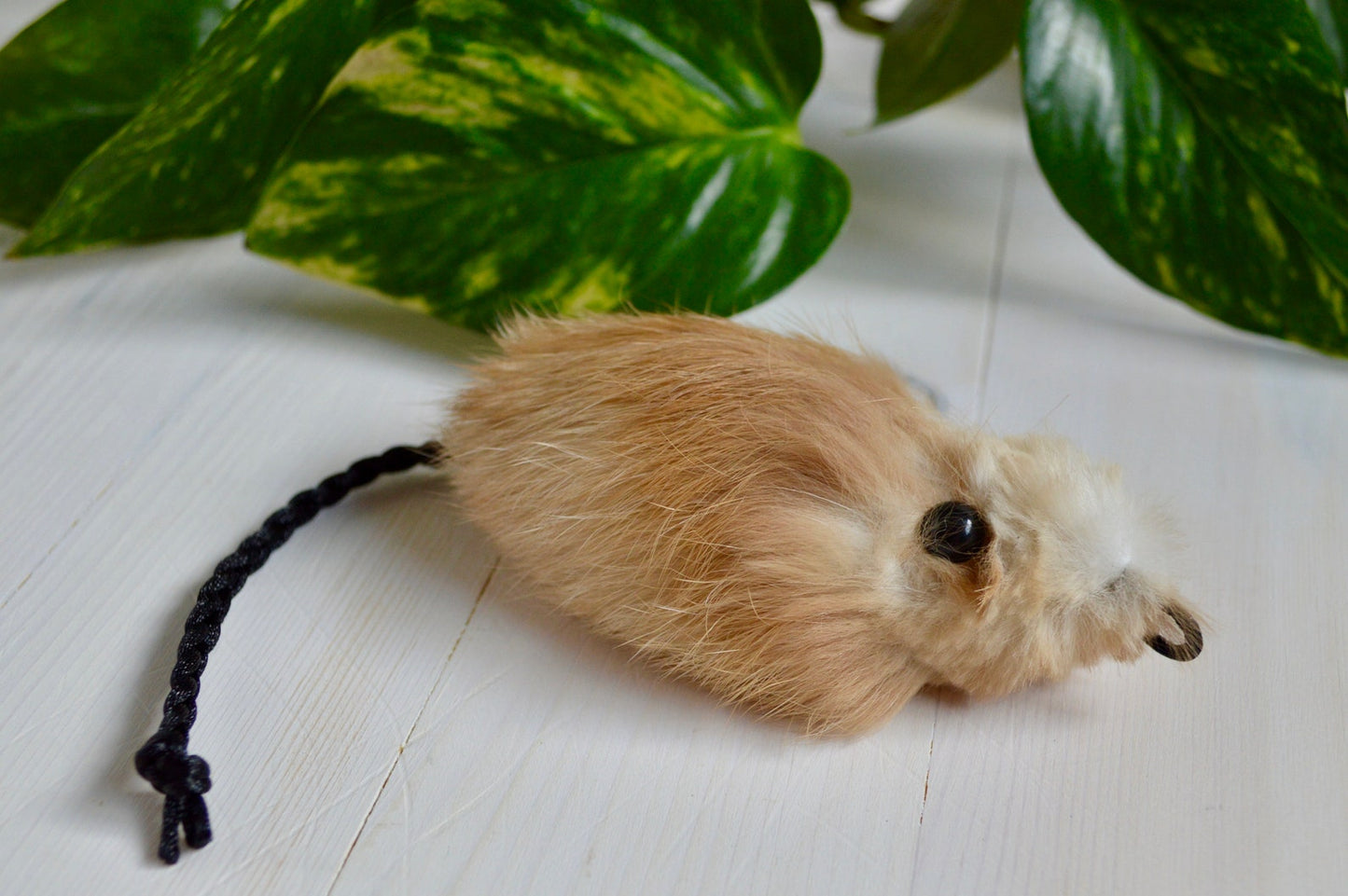 Rabbit Fur Catnip Mouse Rod Attachment