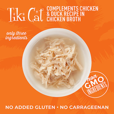Tiki Cat® Complements Chicken & Duck Recipe in Chicken Broth 2.1oz