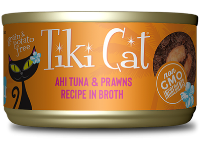 Tiki Cat® Grill™ Ahi Tuna & Prawns in Broth