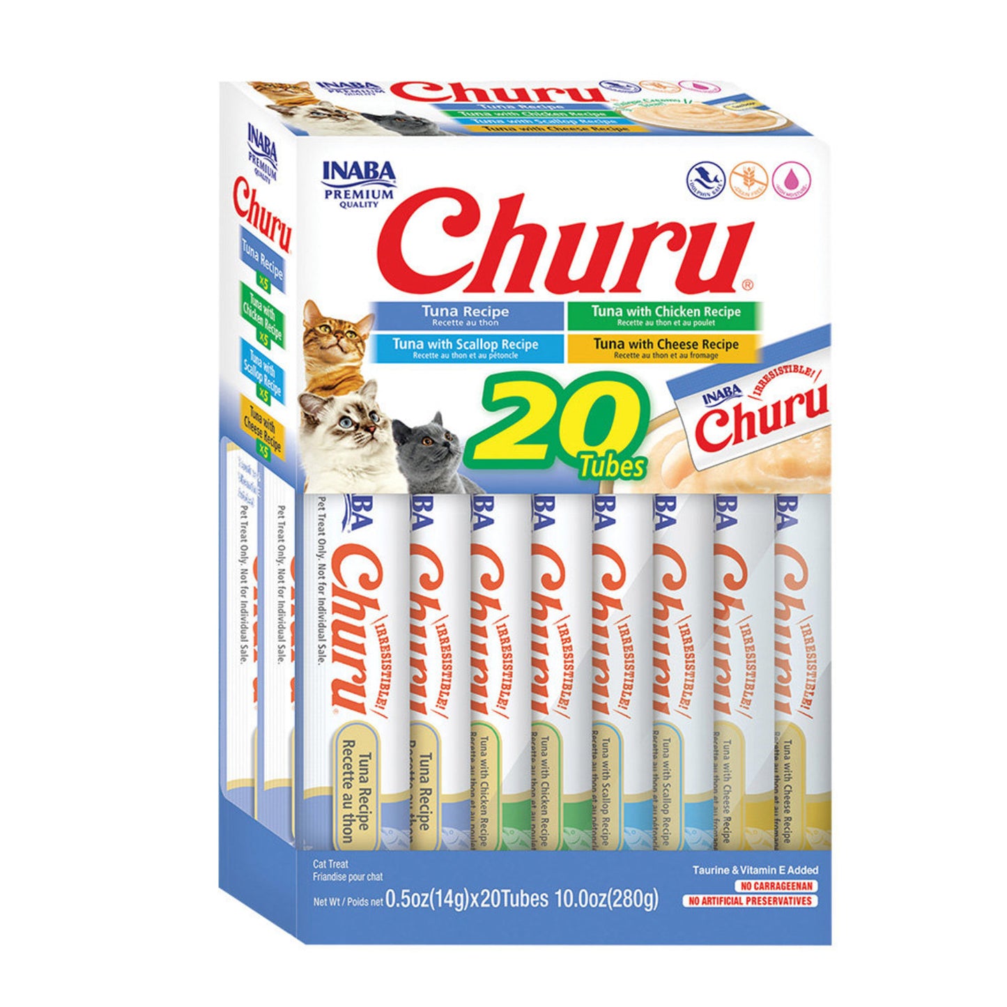 Churu Purees Tuna Variety Pack (20 Tubes)