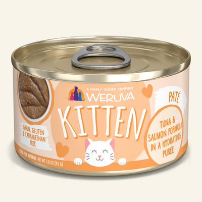 Weruva Kitten Paté - Tuna & Salmon Formula in a Hydrating Purée, 3oz
