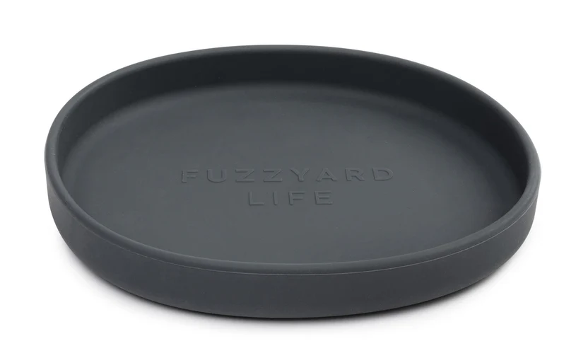 FuzzYard Life Silicone Cat Dish - Slate Grey