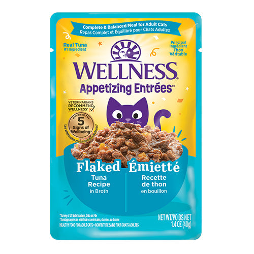 Wellness® Appetizing Entrées™ Flaked Tuna Recipe in Broth Wet Cat Food