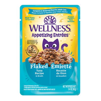 Wellness® Appetizing Entrées™ Flaked Tuna Recipe in Broth Wet Cat Food