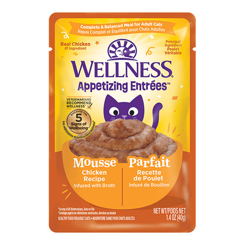 Wellness® Appetizing Entrées™ Mousse Chicken Recipe Infused with Broth Wet Cat Food