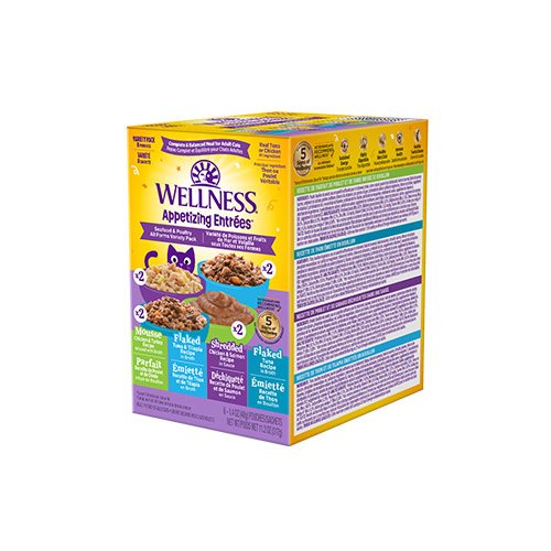 Wellness® Appetizing Entrées™ Little-a-This, Little-a-That, Seafood & Poultry Variety Pack Wet Cat Food