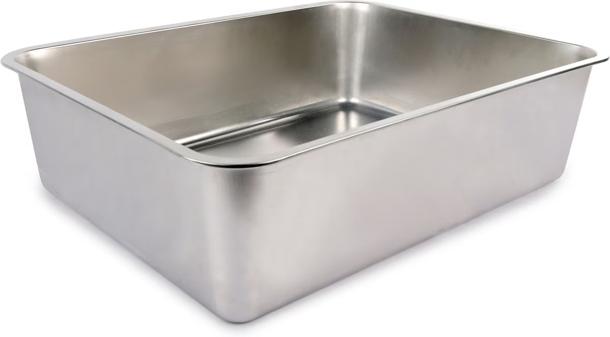 Go Fresh Stainless Steel Litter Pan 52.5 X 40 X 15 cm
