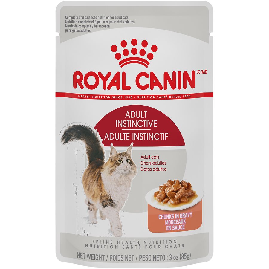 Royal Canin Feline Health Nutrition Adult Instinctive Chunks in Gravy Cat 3oz
