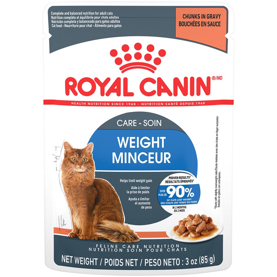 Royal Canin Feline Care Nutrition Weight Care Chunks in Gravy Cat 3oz