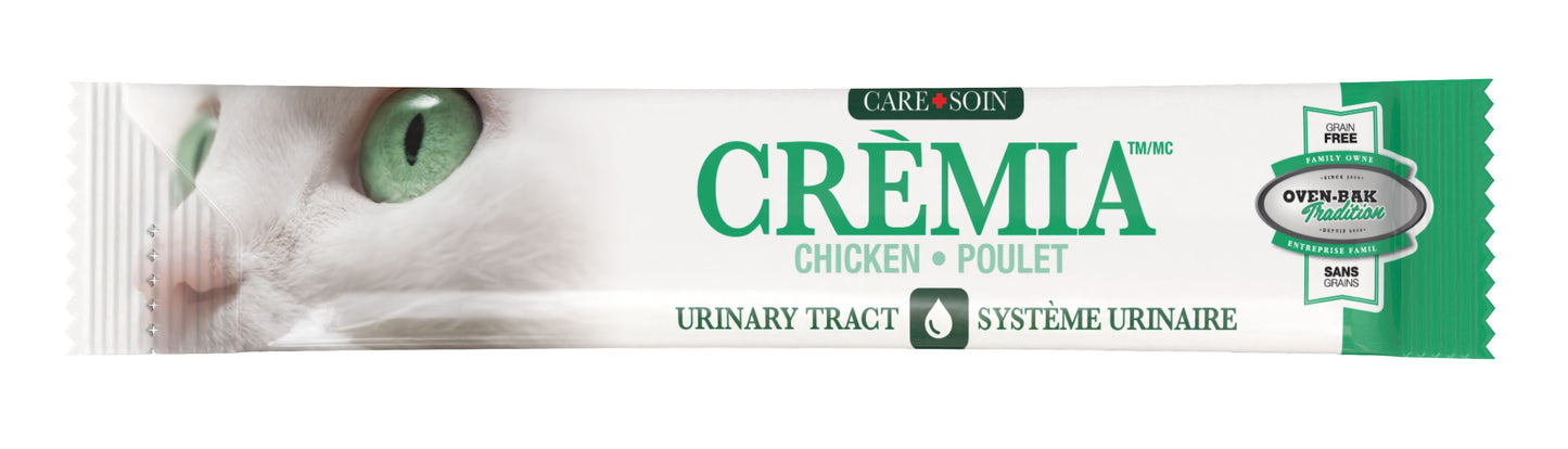 Oven-Baked Tradition Crèmia Lickable Treats Grain-Free Urinary Tract Chicken Cat 8pk of 12 Tubes 15g