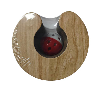 Bud'Z Cat Toy - Cardboard Game With Ball Cat 9in 1pc