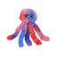 Bud'Z Cat Toy- Filled With Catnip - Octopus - Blue and Red 5in