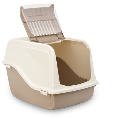 Bergamo Litter Pan Ariel Top Free Mocaccino Cat 1pc