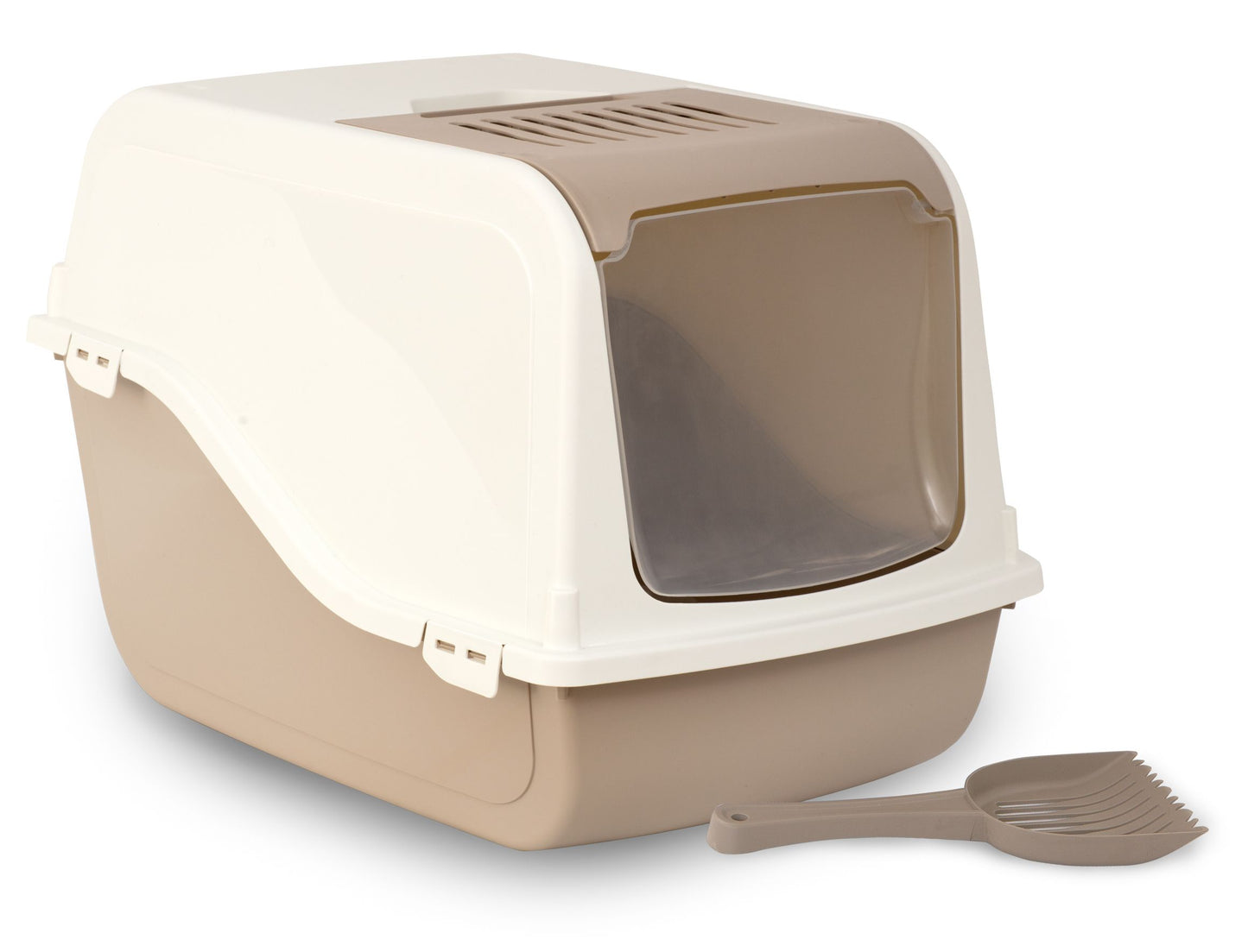 Bergamo Litter Pan Ariel Top Free Mocaccino Cat 1pc