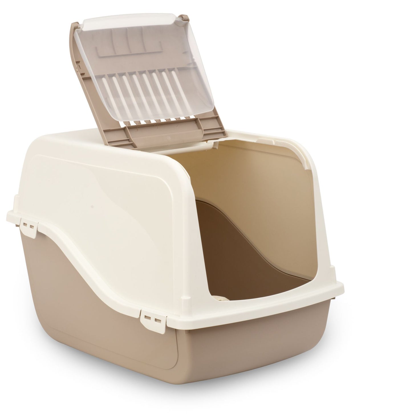 Bergamo Litter Pan Ariel Top Free Mocaccino Cat 1pc