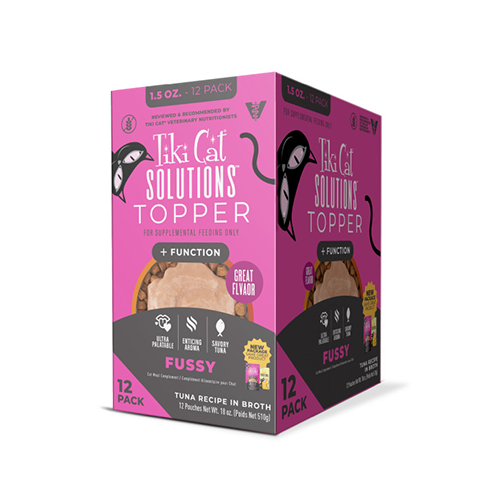 Tiki Cat® Solutions® Topper Fussy Tuna Recipe in Broth Wet Cat Food Topper