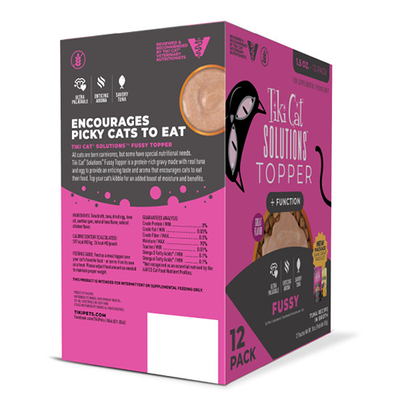 Tiki Cat® Solutions® Topper Fussy Tuna Recipe in Broth Wet Cat Food Topper
