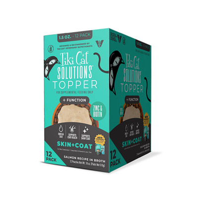 Tiki Cat® Solutions® Skin + Coat Salmon Recipe in Broth Wet Cat Food Topper