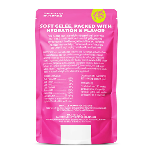 Tiki Cat® Gelée Tuna with Crab Recipe in Gelée Wet Cat Food