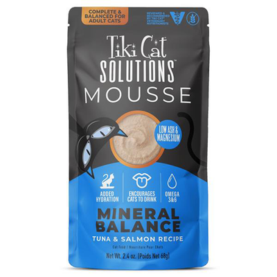 Tiki Cat® Solutions® Mousse Mineral Balance Tuna & Salmon Recipe Wet Cat Food