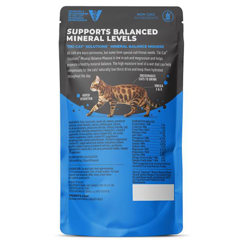 Tiki Cat® Solutions® Mousse Mineral Balance Tuna & Salmon Recipe Wet Cat Food